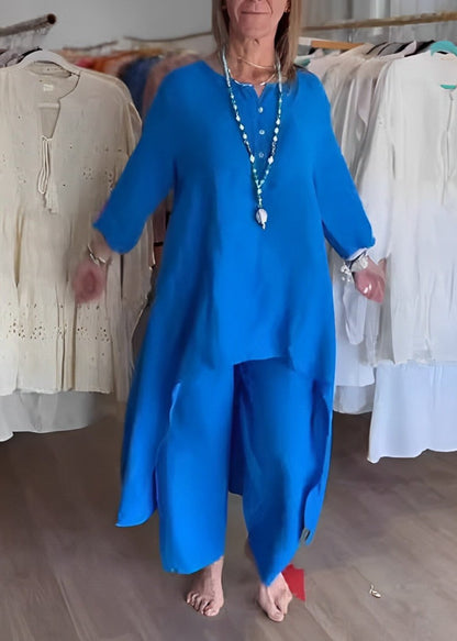 Jakkesæt med hørbukser